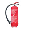 Punane 6 kg D-klassi pulberkustuti metallipõlengute ohutuks kustutamiseks. Kohustuslik tuleohutus laborisse ja CNC-töökotta.